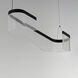 Sonata LED 35.5 inch Black Linear Pendant Ceiling Light