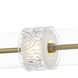 Elysian LED 41.5 inch Natural Aged Brass Linear Pendant Ceiling Light