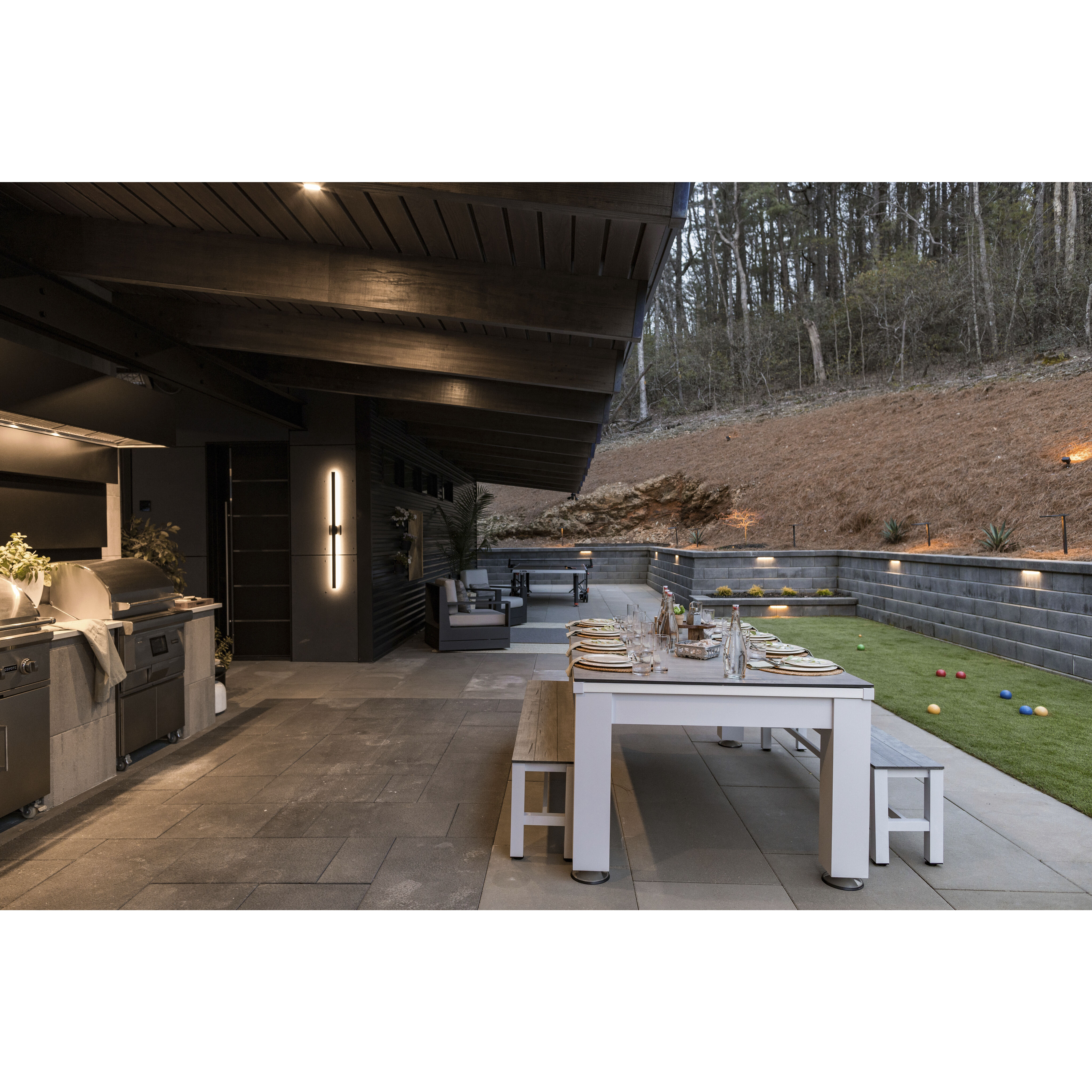 Alumilux Line LED 51 inch Black Outdoor Wall Sconce