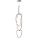 Unity LED 12.5 inch Black Chrome Multi-Light Pendant Ceiling Light