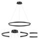 Groove 5CCT LED 32 inch Black Single Pendant Ceiling Light