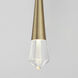 Pierce LED 2.25 inch Gold Single Pendant Ceiling Light