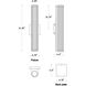 Vetra LED 21.25 inch Black Outdoor Wall Mount
