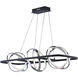 Gyro II LED 40.5 inch Black and Polished Chrome Linear Pendant Ceiling Light