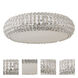 Bijou 6 Light 15.75 inch Polished Chrome Flush Mount Ceiling Light