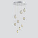 Harmony LED 12.75 inch Polished Chrome Multi-Light Pendant Ceiling Light