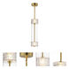 Elysian LED 5.5 inch Natural Aged Brass Single Pendant Ceiling Light