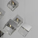 Ice Cube LED 33.5 inch Polished Chrome Multi-Light Pendant Ceiling Light