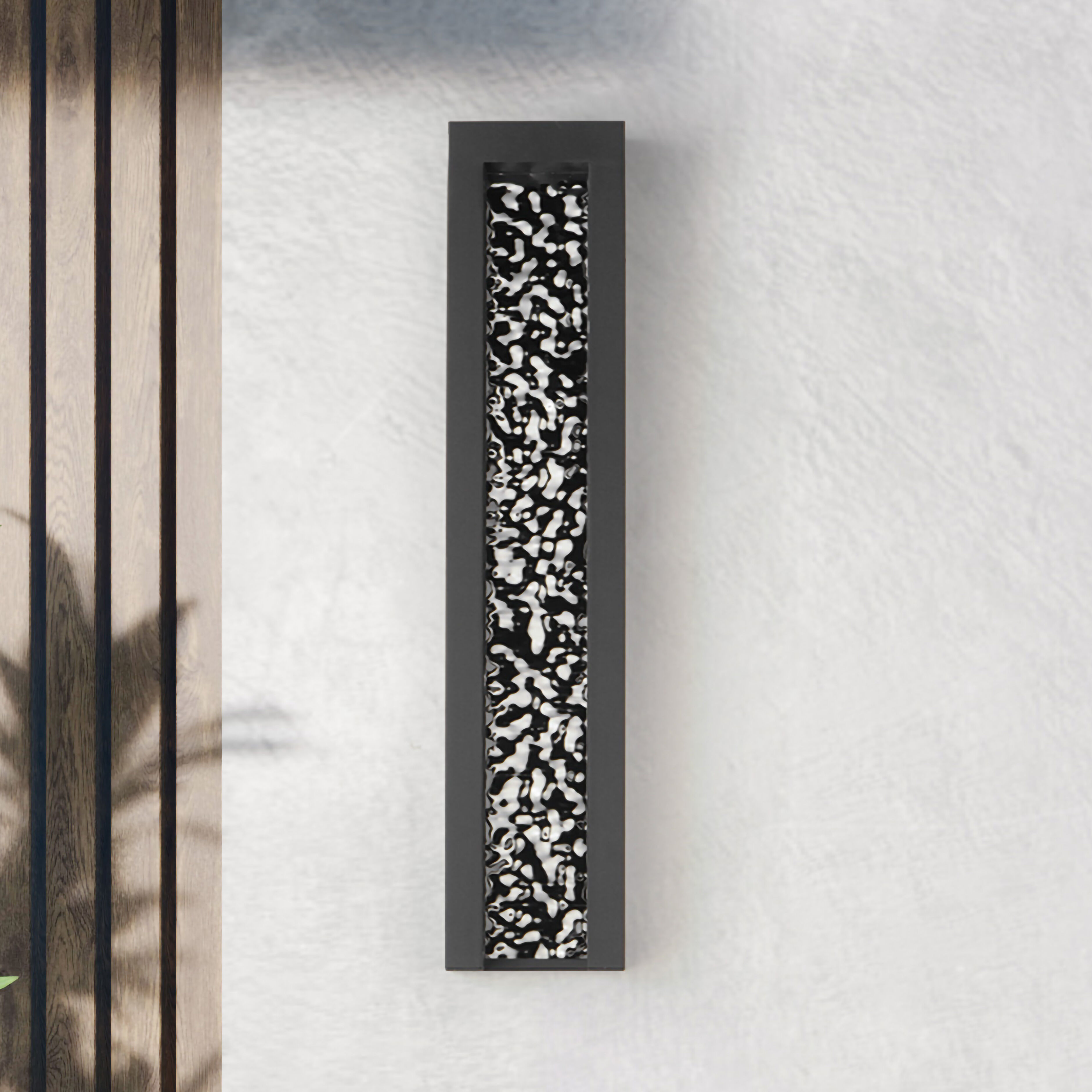 Liquid LED 30 inch Black Outdoor Wall Mount