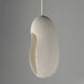 Luna LED 8.25 inch Chaulk White Single Pendant Ceiling Light