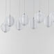 Rhythm LED 33.5 inch Polished Chrome Linear Pendant Ceiling Light