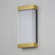 Acropolis LED 18 inch Natural Aged Brass Outdoor Wall Mount