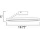Cirque LED 19.75 inch Matte White Flush Mount Ceiling Light