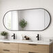 Elisse 68 X 28 inch Black LED Wall Mirror