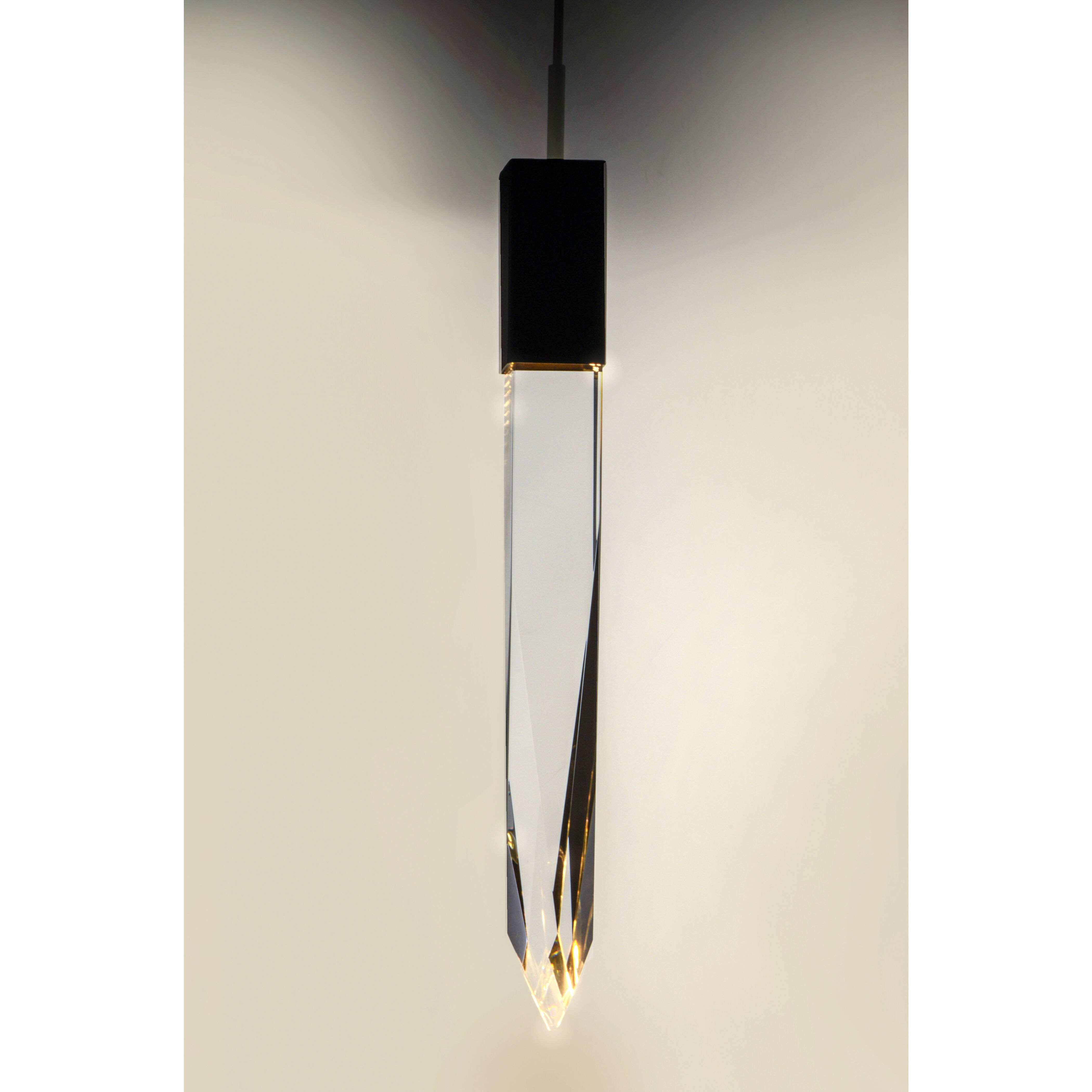Quartz LED 4.75 inch Black Mini Pendant Ceiling Light