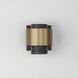 Reveal Outdoor LED 5.25 inch Black and Gold Outdoor Wall Mount