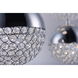 Eclipse LED 20 inch Polished Chrome Multi-Light Pendant Ceiling Light