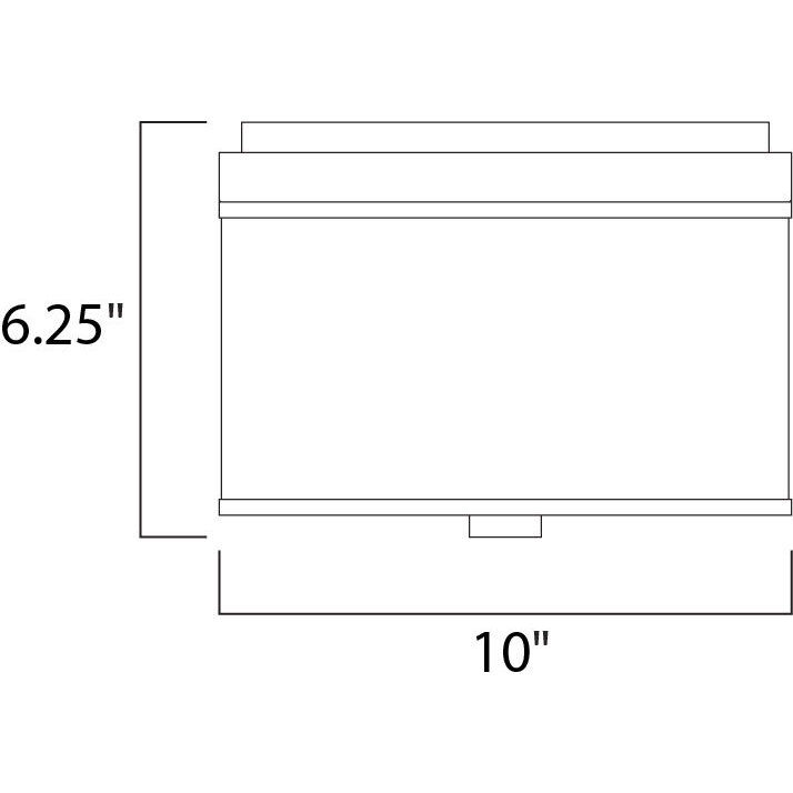 Elements 2 Light 10 inch Oil Rubbed Bronze Flush Mount Ceiling Light in White Weave