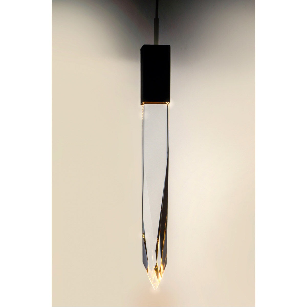 Quartz LED 4.75 inch Black Mini Pendant Ceiling Light