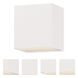 Blok LED 6.25 inch White Outdoor Wall Mount