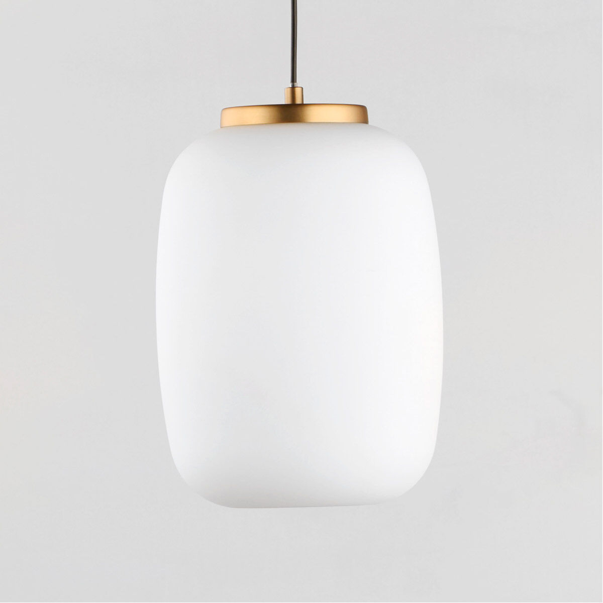 Soji LED 7 inch Black and Gold Single Pendant Ceiling Light
