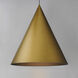 Pitch LED 29.5 inch Antique Brass Single Pendant Ceiling Light