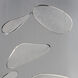 Moonscapes LED 39.5 inch Polished Chrome Multi-Light Pendant Ceiling Light