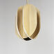 Interval LED 9.75 inch Satin Brass Single Pendant Ceiling Light