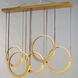 Tether LED 7.75 inch Natural Aged Brass Multi-Light Pendant Ceiling Light