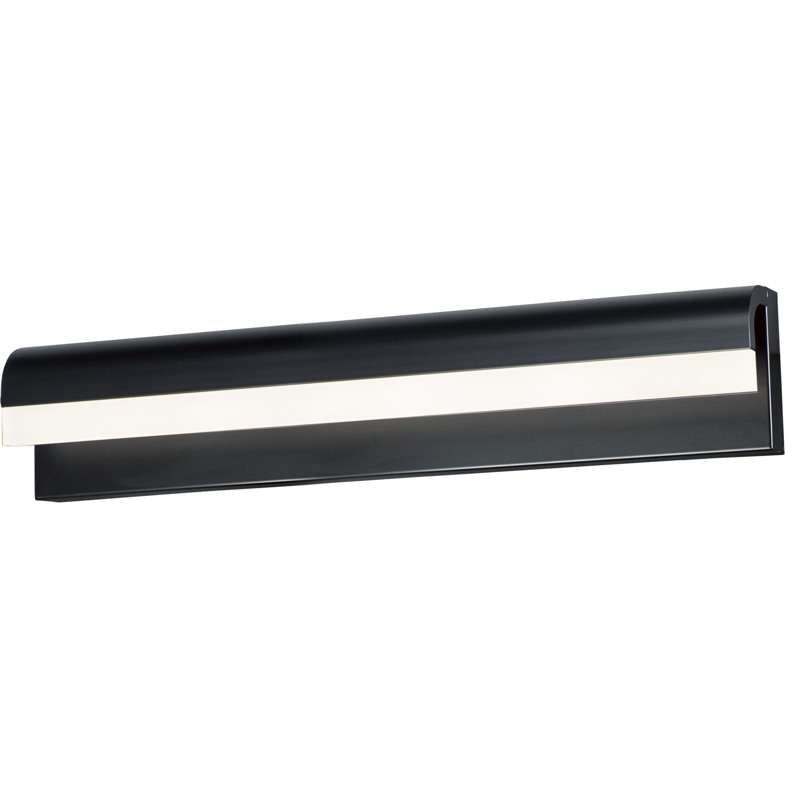 Waterfall LED 24 inch Black Bath Vanity Light Wall Light