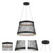 Loom LED 18.75 inch Black Single Pendant Ceiling Light