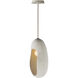 Luna LED 8.25 inch Chaulk White Single Pendant Ceiling Light