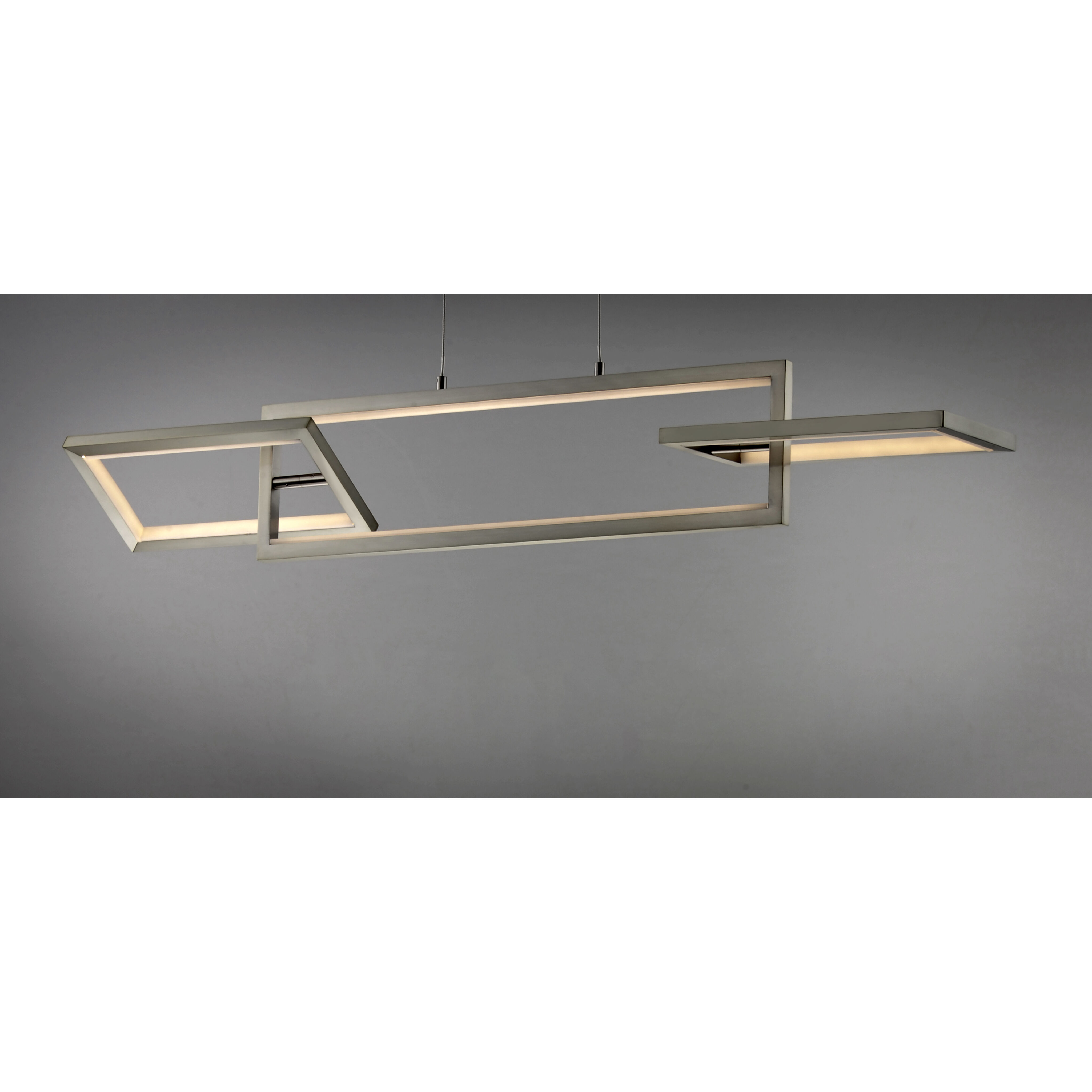 Link LED 42 inch Satin Nickel Single Pendant Ceiling Light