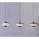 Bella LED 26.5 inch Bronze and Gold Linear Pendant Ceiling Light