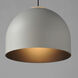 Foster LED 15.75 inch Black and Gold Single Pendant Ceiling Light in Gray and Black