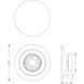 Discus LED 10.25 inch Lava and Gunmetal Outdoor Wall Mount