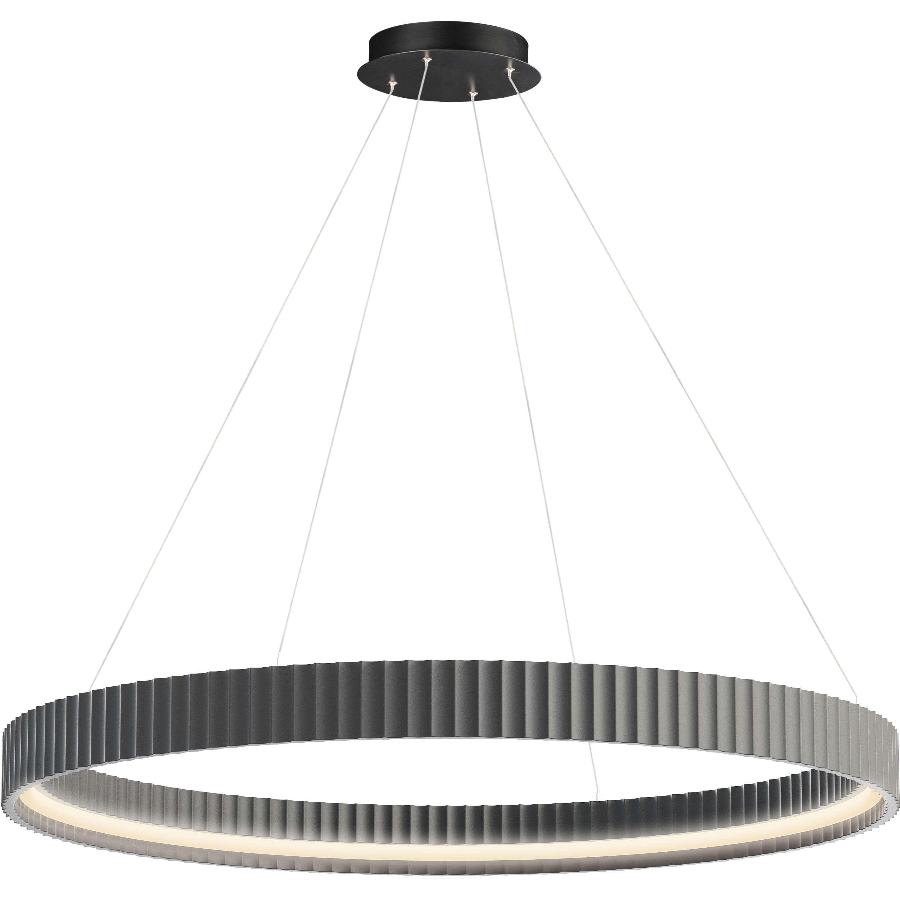 Souffle LED 41 inch Gray Ring Pendant Ceiling Light