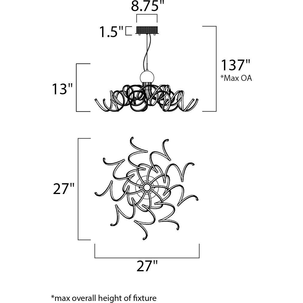 Chaos Single Pendant Ceiling Light