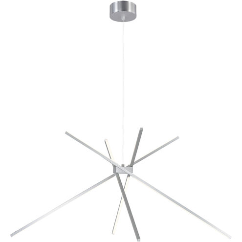 Alumilux Aster LED 44.5 inch Satin Aluminum Multi-Light Pendant Ceiling Light