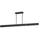 Belt LED 60 inch Black Linear Pendant Ceiling Light