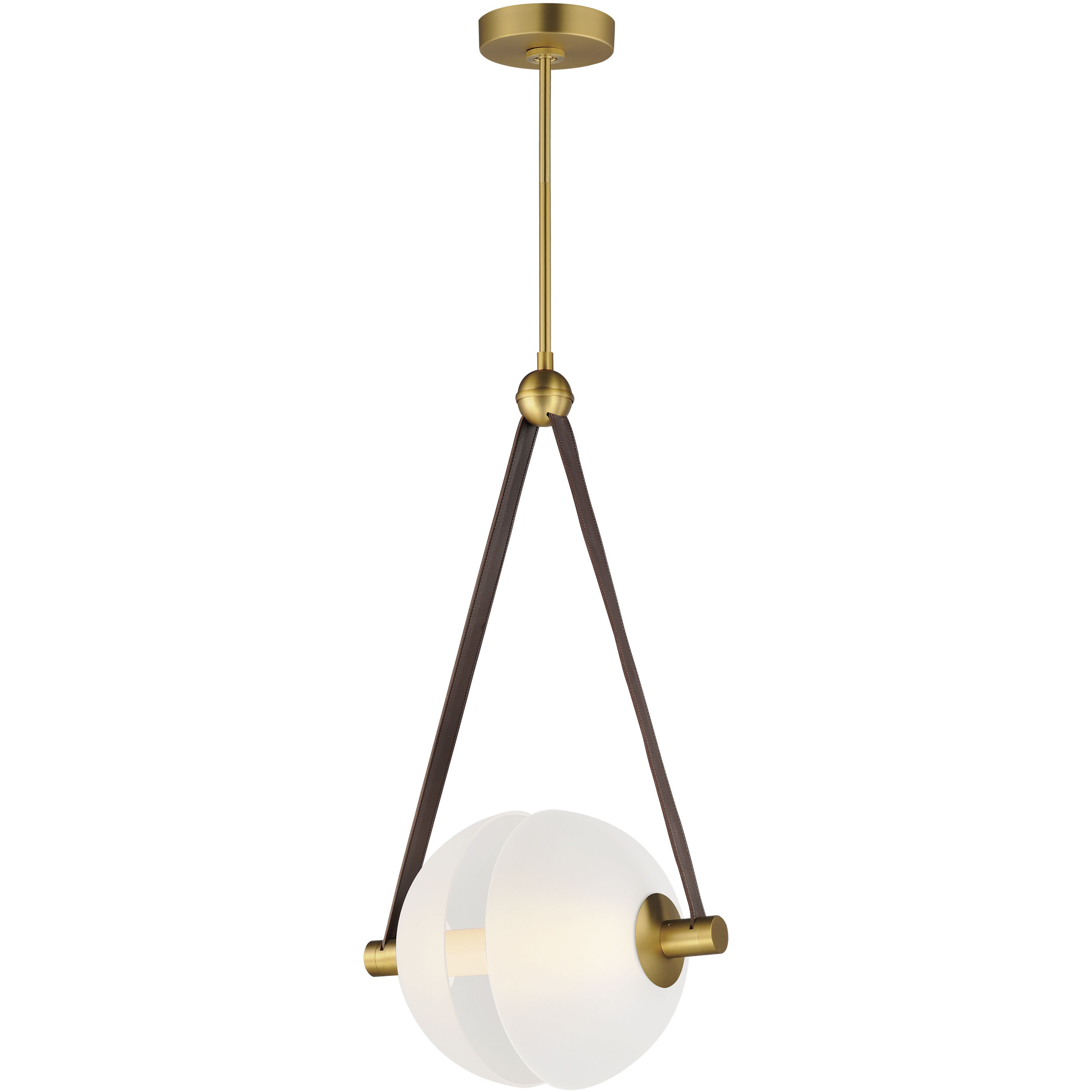 Dispatch LED 11.75 inch Natural Aged Brass Single Pendant Ceiling Light