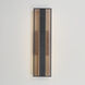 Interlace LED 24 inch Black and Aged Copper Outdoor Wall Mount