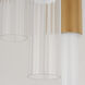 Reeds LED 13.75 inch Gold Multi-Light Pendant Ceiling Light