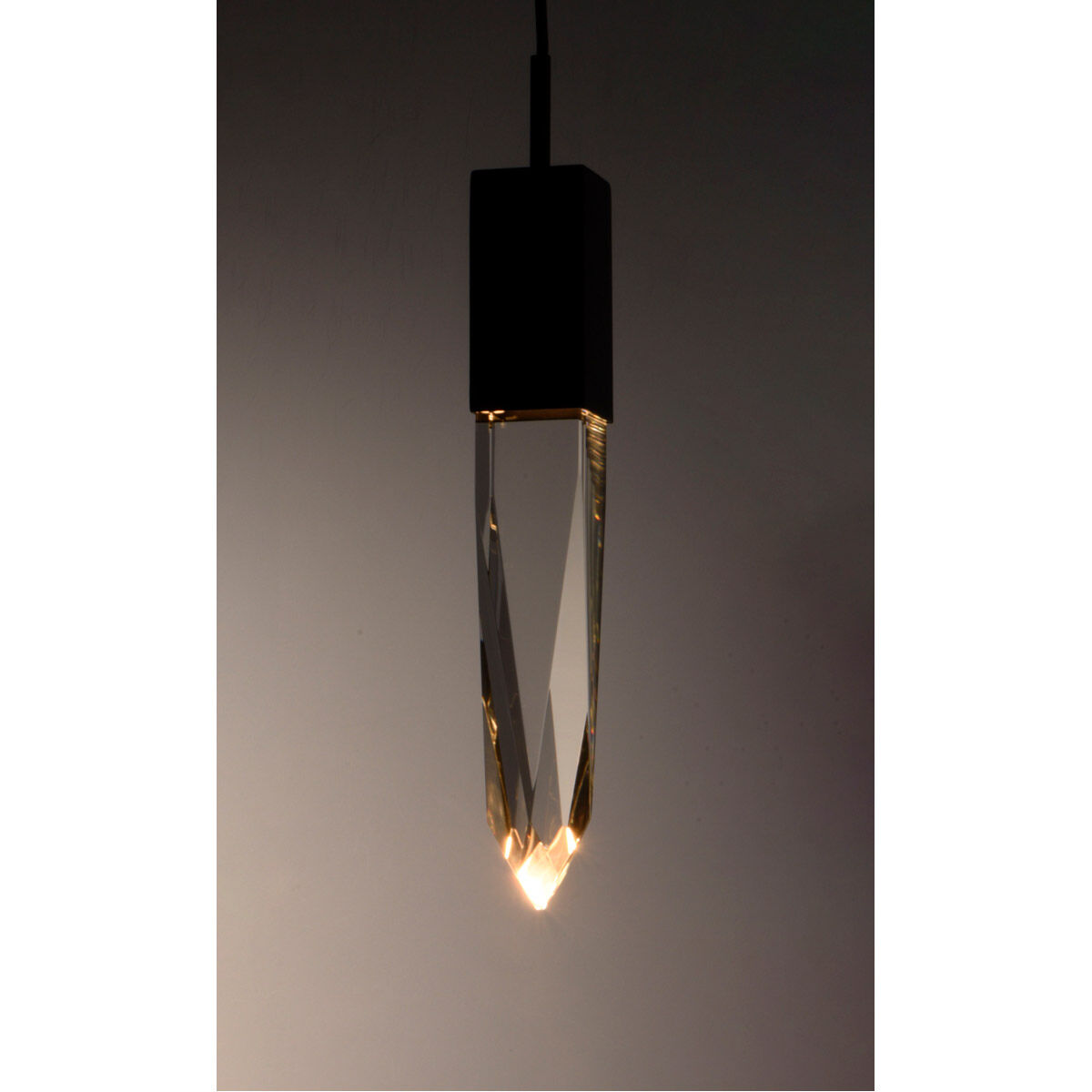 Quartz LED 4.75 inch Black Mini Pendant Ceiling Light