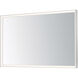 Bevel 48 X 30 inch Satin Nickel LED Mirror