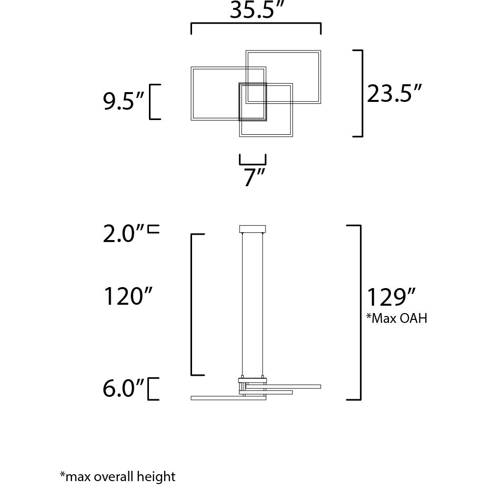 Traverse LED LED 23.5 inch Champagne Entry Foyer Pendant Ceiling Light