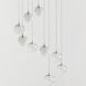Orb II LED 21.75 inch Polished Chrome Multi-Light Pendant Ceiling Light
