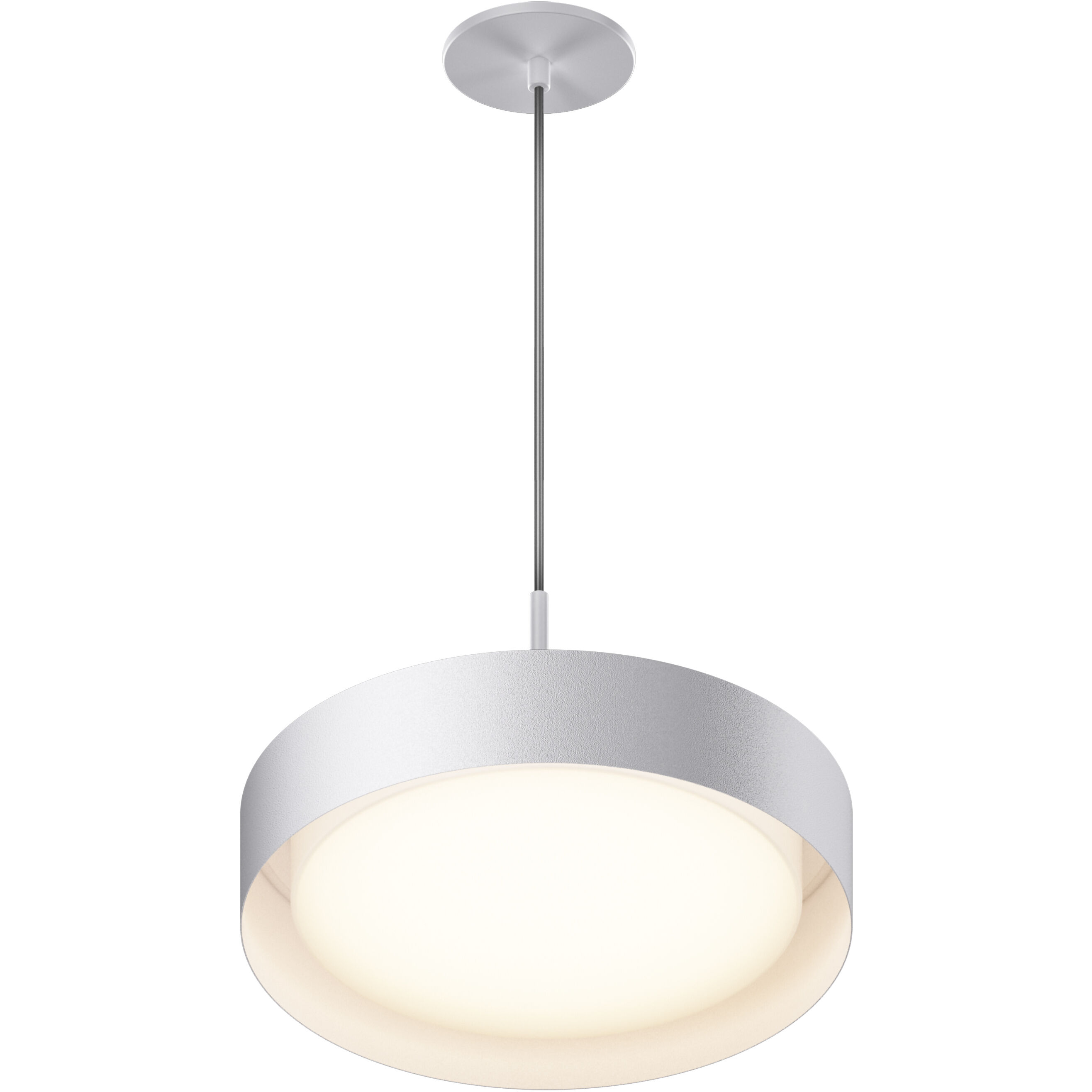 Echo LED 16 inch White Single Pendant Ceiling Light