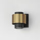 Reveal Outdoor LED 5.25 inch Black and Gold Outdoor Wall Mount
