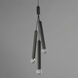 Allumettes LED 7.75 inch Black Multi-Light Pendant Ceiling Light